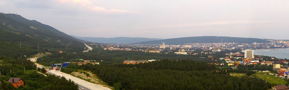 Панорама Геленджика / Вид с объездной